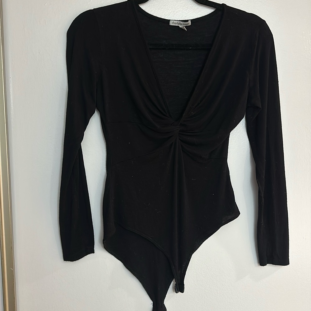 MOVING SALE Charlotte Russe Vneck Longsleeve Bodysuit